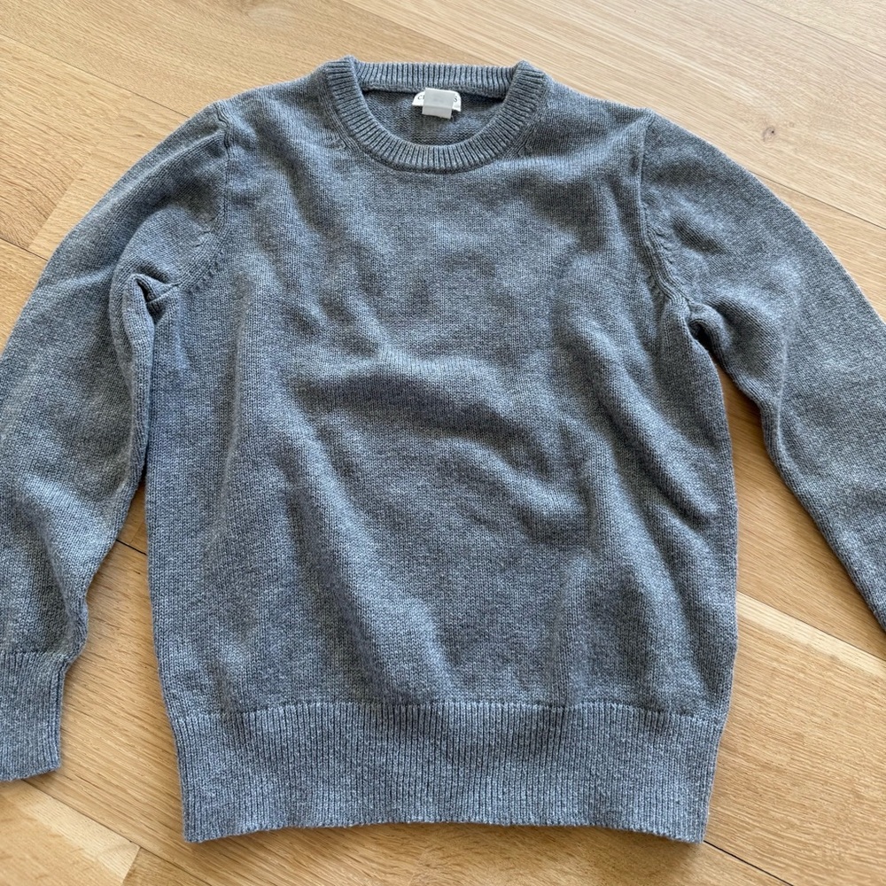 J Crew kids crew neck sweater w/ elbow patches - Sz 6/7